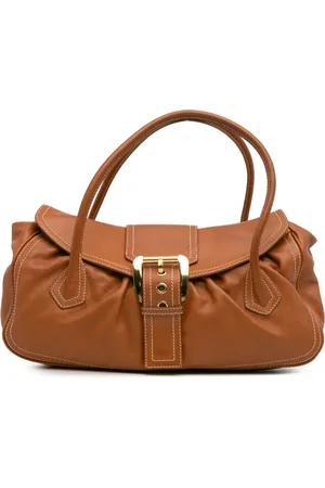 Céline Bolso de mano Leather Buckle 2000