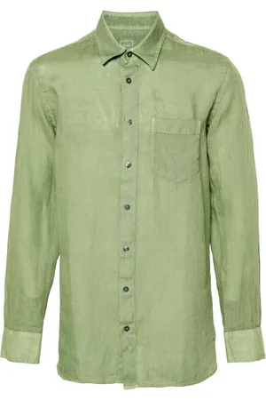 120% Lino Camisa de manga larga
