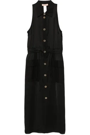 Twin-Set Vestido midi con logo en relieve
