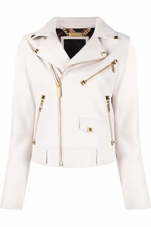 Philipp Plein Chaqueta biker con apliques