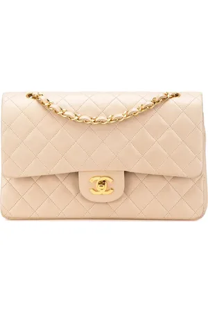 CHANEL Bolso de hombro mediano con solapa doble 1991-1994