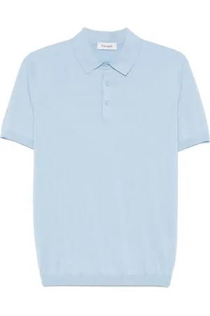 KANGRA CASHMERE Polo de canalé fino