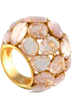 Pomellato Anillo Capri en oro amarillo de 18 ct con cuarzo rosa