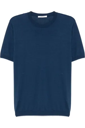 KANGRA CASHMERE Camiseta de canalé fino