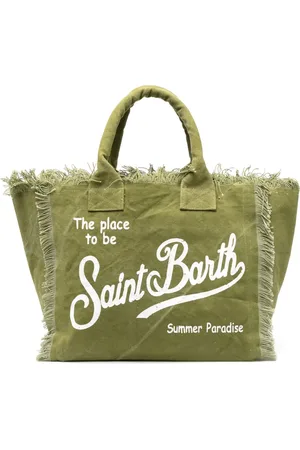 MC2 SAINT BARTH Bolso de playa con logo estampado