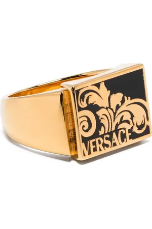 VERSACE Anillo Palmette con detalle esmaltado