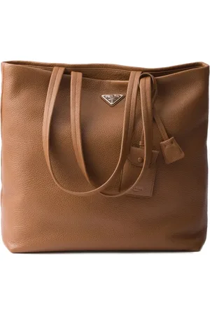 Prada Bolso shopper con placa del logo