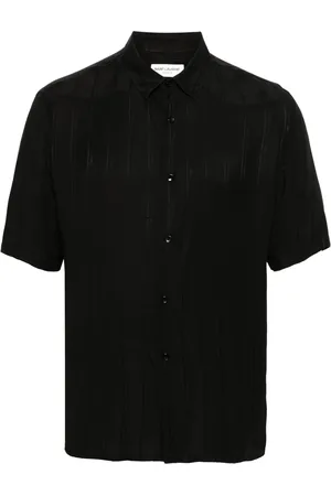 Saint Laurent Camisa Cassandre a rayas