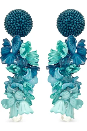 Oscar de la Renta Pendientes Flower