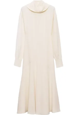 Prada Vestido midi de seda