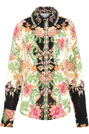 HEMANT AND NANDITA Camisa con estampado floral