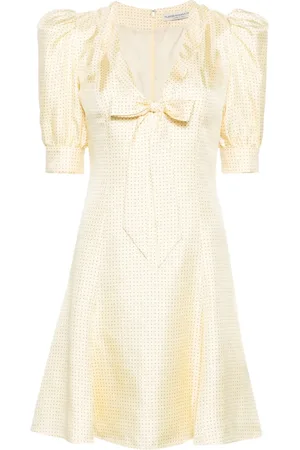 Alessandra Rich Vestido corto con motivo de lunares