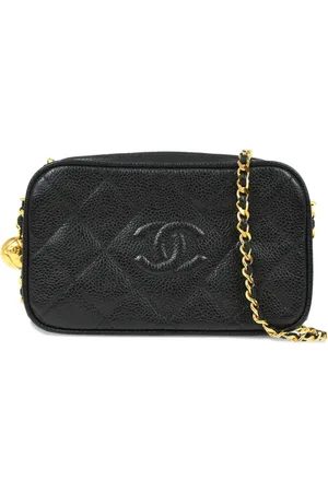 CHANEL Bolso cámara con logo Interlocking CC 1992