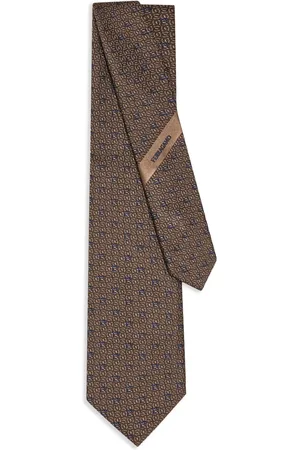 Salvatore Ferragamo Corbata Gancini en jacquard