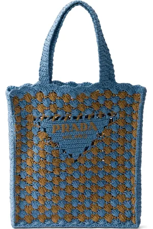 Prada Bolso shopper de ganchillo