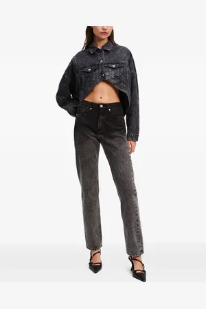 Karl Lagerfeld Vaqueros rectos de talle alto