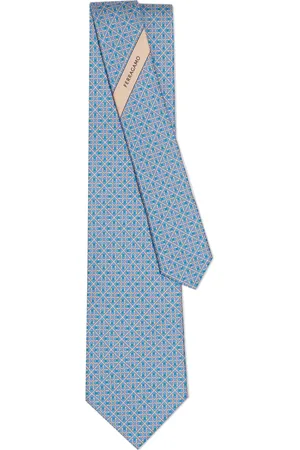 Salvatore Ferragamo Corbata con estampado Square Gancini