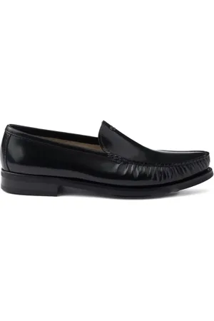 Prada Mocasines con efecto cepillado