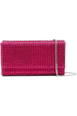 Amina Muaddi Bolso de mano Paloma con cristal