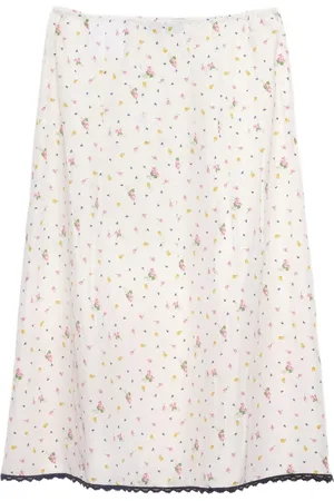 Prada Falda con estampado floral
