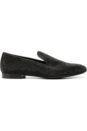 VERSACE Mocasines con detalles de cristal