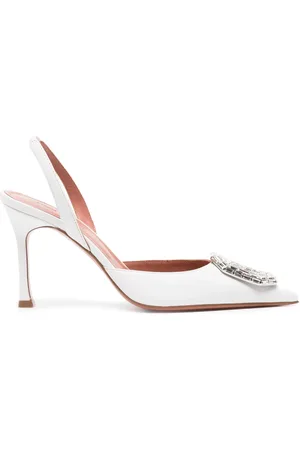 Amina Muaddi Zapatos Camelia con tacón de 95mm