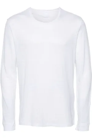 120% Lino Camiseta semitranslúcida