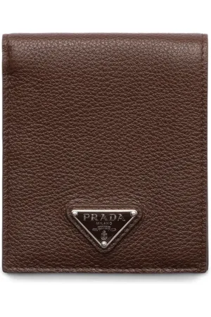 Prada Tarjetero con placa del logo