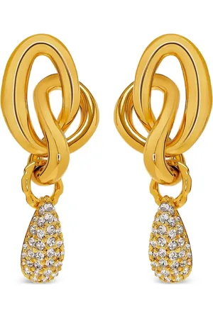 Oscar de la Renta Pendientes con detalles de cristales