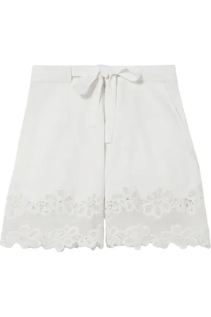 Claudie Pierlot Pantalones cortos con ribete de encaje