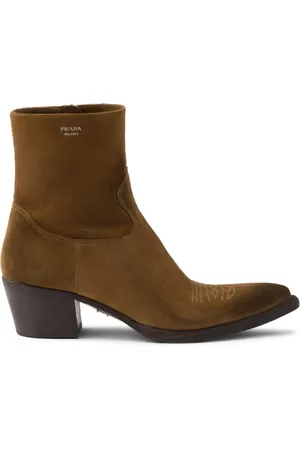 Prada Botas con tacón grueso