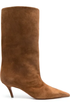 Amina Muaddi Botas Fiona con tacón de 60 mm
