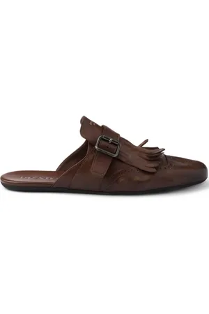 Prada Mules Shuffle con flecos