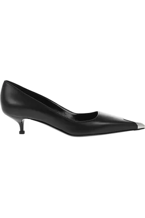 Alexander McQueen Zapatos de tacón con puntera metalizada