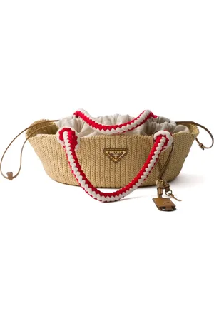 Prada Bolso bombonera de ganchillo