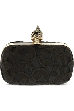 Alexander McQueen Bolso de mano con cierre de calavera