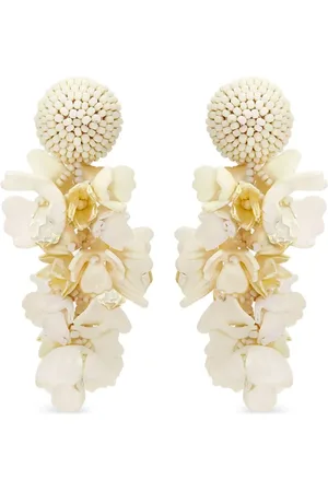 Oscar de la Renta Pendientes con detalle floral