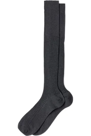 Prada Calcetines de canalé por la rodilla