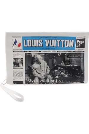 LOUIS VUITTON Bolso de mano Everyday LV Newspaper Pouch de piel 2021
