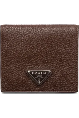 Prada Tarjetero con placa del logo