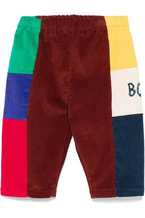 Bobo Choses Pantalones de pana con diseño colour block