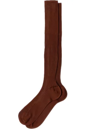 Prada Calcetines de canalé por la rodilla