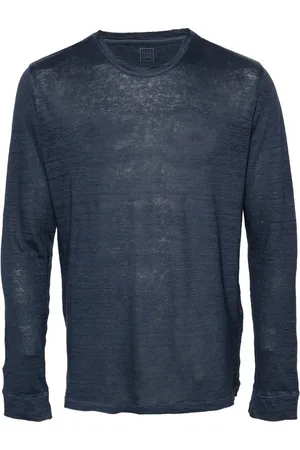 120% Lino Camiseta con efecto melange