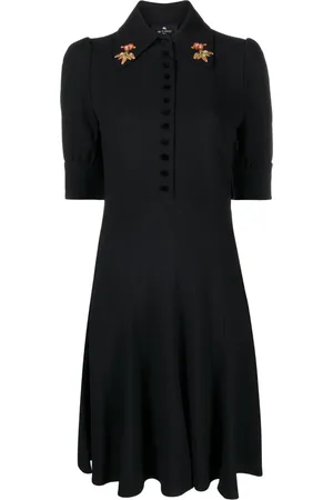 Etro Vestido midi con bordado floral