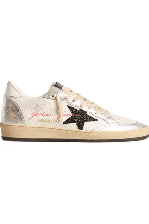 Golden Goose Zapatillas Ballstar con paneles metalizados
