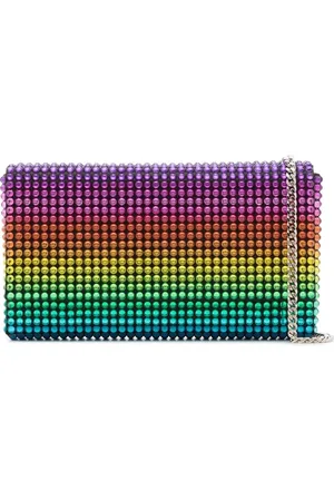 Amina Muaddi Bolso de mano con cristal