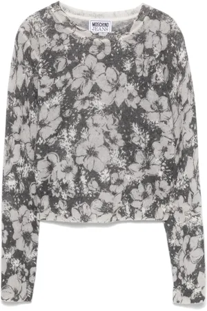 Moschino Jersey con motivo floral en jacquard