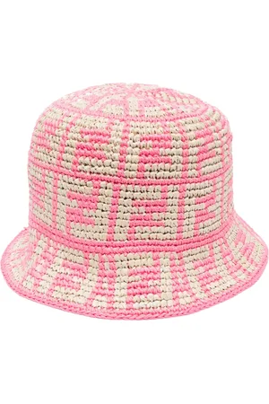 Fendi Sombrero de pescador de ganchillo