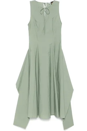 Loewe Vestido midi con acabado fruncido