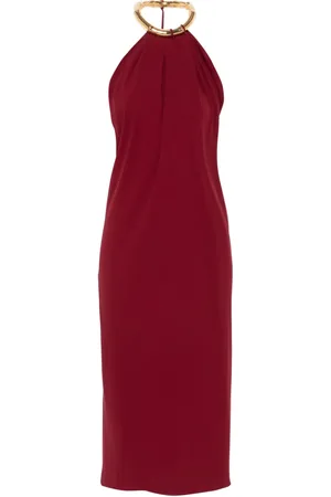 Gucci Vestido midi de crepé y seda